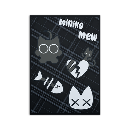 Miniko Mew | Goth Kitty - Sticker Sheet