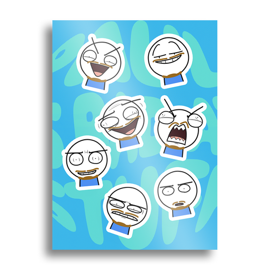 Paul is Bad at Stuff | The “Tag yourself” collection - Sticker Sheet